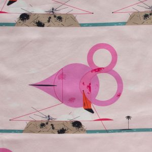 Flamingos Forever, Charley Harper Think Pink by Birch Organic